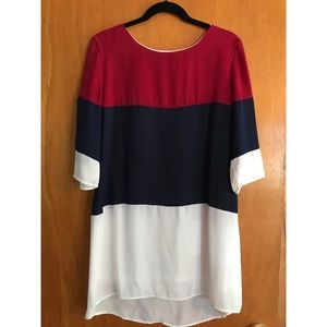 M Striped Flowy Dress